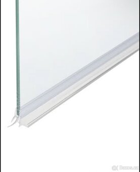Vanová zástěna 140 x 80 cm Stříbrná LAPAN II - 4