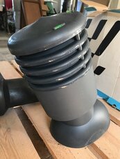Větrací plastový komínek, průměr 125 mm + příslušenství - 4