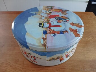 PLECHOVÁ DÓZA SE ZIMNÍM DEKOREM - 4