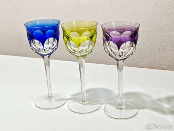 3 skleničky Moser - 4