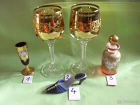 Novoborské sklo a poháry na víno. - 4