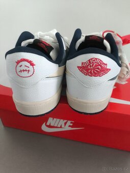 Jordan 1 low travis modrý - 4