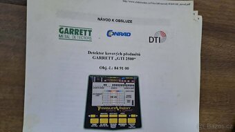 Detektor kovů Garrett GTI 2500 - 4