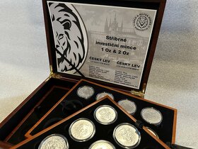 investiční stříbrná mince 1 Oz Český lev 2023 BU - 4
