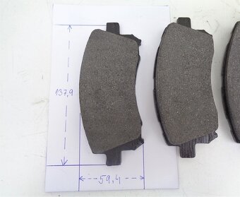 Subaru a Mitsubishi nové přední brzdové destičky TEXTAR - 4