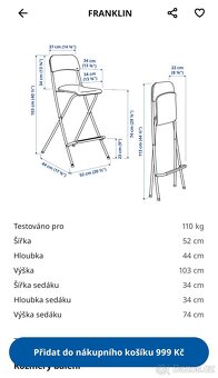 Ikea barove zidle Franklin - 4