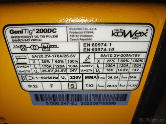 Svářečka TIG Kowax GeniTig 200 DC - 4