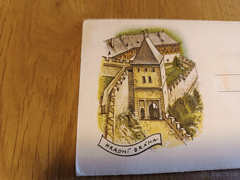 Vojtěch Kubašta 2x retro pohlednice staré leporelo - 4