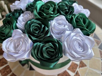 Dekorace - růže v krabičce - 4