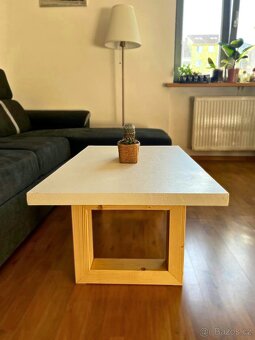 Designový konferenční stůl z microcementu – ruční výroba - 4