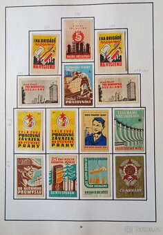 Album zápalkových nálepek 1945 - 1958 č.2 - 4
