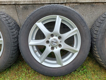 4x alu 6,5x16' 5x114,3 + šrouby a zimní pneu 205/55 R16 - 4