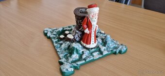 Litinový retro/starožitný stojan vánoční stromek - 4