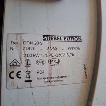 Prodám el. přímotop 2 kW Stiebel - 4