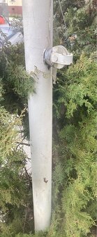 2x sloup / stožár na prapory 5m - 4