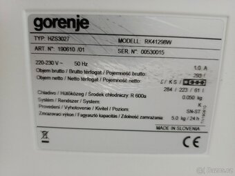 Chladnička kombinovaná Gorenje RK 41298 W - 4