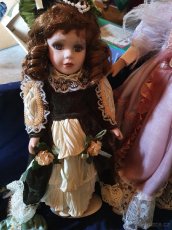 Panenky s porcelánovou hlavou kočárky - 4