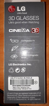 3D brýle LG televizní AG-F310 EBX61668501 CCE4NKC901 - 4
