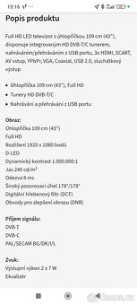Sencor 109cm full HD (43") - 4