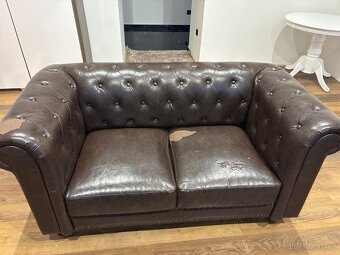 Kožená sedací souprava 3+2 - 4