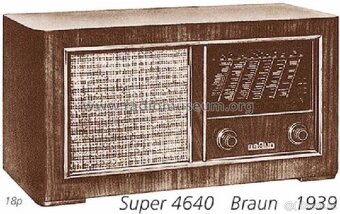 Prodám rádio Model: 4640W - Braun; Frankfurt, rok 1939/40 - 4