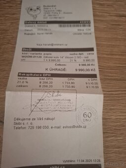 Dětské kolo 14" Woom 2 GO - red - 4