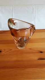 Vázy, mísy, cukřenka, tácy a popelní - lisované a hutní sklo - 4