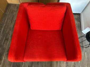Ekerö IKEA křeslo – Skiftebo oranžová červená - 4