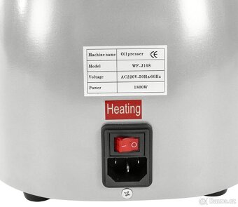 Elektrický lis na olej 1800W 50-300℃ - 4