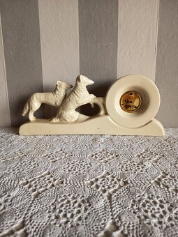 Starožitné porcelánové hodiny - 4
