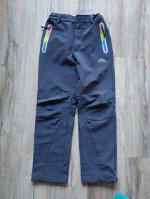Softshellové kalhoty + tenké, vel. 140/146 - 4