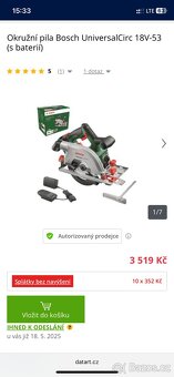 Okružní pila Bosch aku - 4