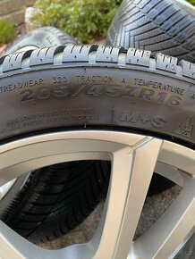 ALU KOLA 5x100 R16 + celoroční pneu 6-7mm Škoda, Seat, VW - 4