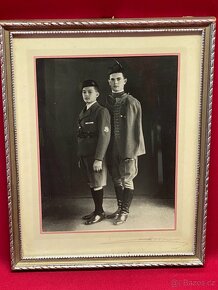 fotografie stará fotografie sokol sokolové kroj Horn - 4
