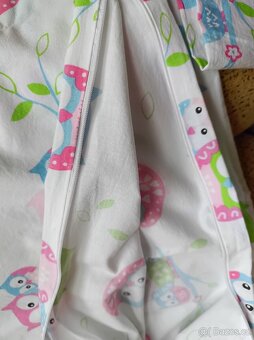 NOVÉ povlečení do dětské postýlky (bílý podklad) 135 x 100cm - 4