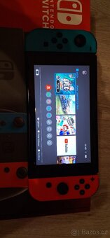 Prodám Nintendo Switch + 3 super hry + Pro Controller 🎮 - 4