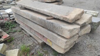 Staré kamenné schody, žulové schody, schod, 20 ks - 4
