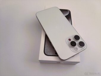 apple iphone 15 PRO MAX 256gb White Titanium / Batéria 100% - 4