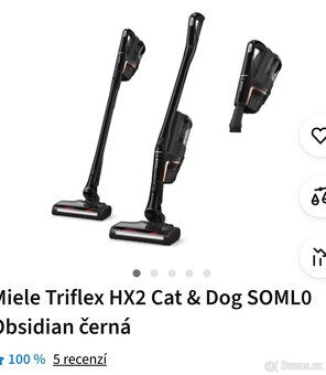 Tyčový akumulátorový vysavač MIELE Triflex HX2 Cat&Dog - SOM - 4