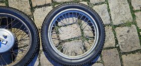Přední ráfek s pneu + brzdový štít Jawa 16" - 4