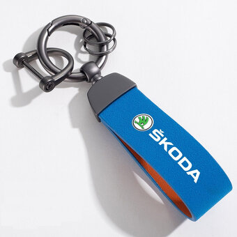 kožená klúčenka škoda viac farieb - 4