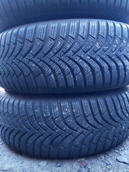 Ocelová kola 6x15 et43 5x112+zimní pneu 195/65/15 hankook - 4