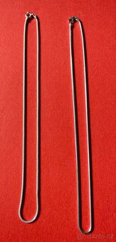 Stříbrný (Ag) silnější řetízek, 40 cm, sleva 500 Kč - 4