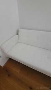 Bílá rozkládací sedacka Regor - 4