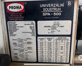 Soustruh SPA-500 - 4