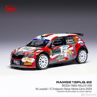 Modely Škoda Fabia Rally2 1:43 IXO - 4
