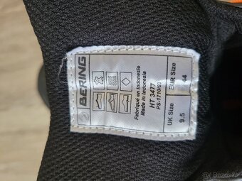 Moto boty Bering velikost EUR 44, UK 9,5 - 4