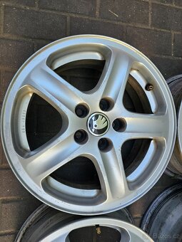 ALU kola disky Škoda 15'' 5x100 Octavia I Fabia Rapid R15 - 4