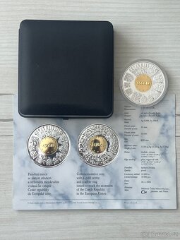 Zlato / zlatá +stříbrná ,bimetalová mince 2500 - 4