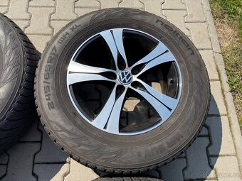 4x al kola 5x120 17 + pneu zimní 245/65 R17 - 4